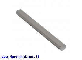 תמונה של מוצר מוט פלדה 1/4" (6.35 מ"מ) בצורת D - אורך 3.00" (76.2 מ"מ)