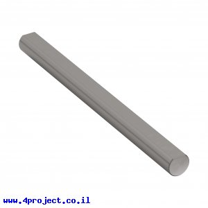 מוט פלדה 1/4" (6.35 מ"מ) בצורת D - אורך 3.00" (76.2 מ"מ)