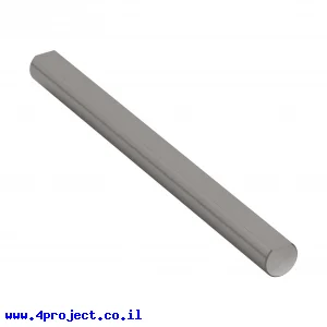 מוט פלדה 1/4" (6.35 מ"מ) בצורת D - אורך 3.00" (76.2 מ"מ)