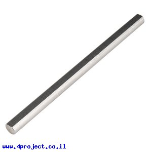 מוט פלדה 1/4" (6.35 מ"מ) בצורת D - אורך 4.00" (101.6 מ"מ)