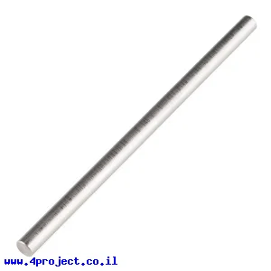 מוט פלדה 1/4" (6.35 מ"מ) בצורת D - אורך 5.00" (127 מ"מ)