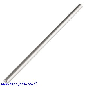 מוט פלדה 1/4" (6.35 מ"מ) בצורת D - אורך 6.00" (152.4 מ"מ)