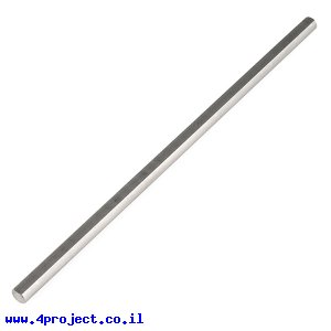 מוט פלדה 1/4" (6.35 מ"מ) בצורת D - אורך 8.00" (203.2 מ"מ)