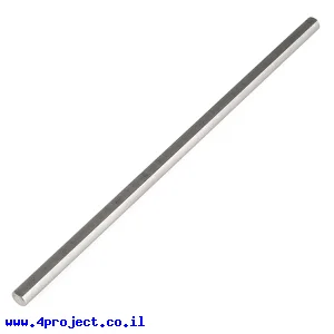 מוט פלדה 1/4" (6.35 מ"מ) בצורת D - אורך 8.00" (203.2 מ"מ)