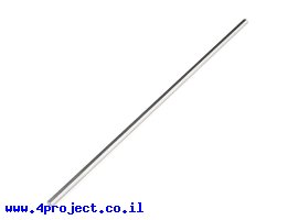 תמונה של מוצר מוט פלדה 1/4" (6.35 מ"מ) בצורת D - אורך 12.00" (304.8 מ"מ)