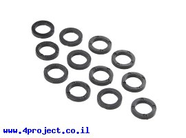 תמונה של מוצר ספייסר פלסטיק 1/4" עובי 1/16" - חבילה של 12