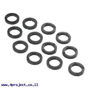 ספייסר פלסטיק 1/4" עובי 1/16" - חבילה של 12