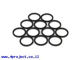 תמונה של מוצר ספייסר פלסטיק 1/2" עובי 1/16" - חבילה של 12