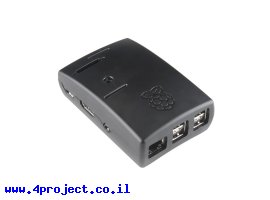 תמונה של מוצר מארז פלסטיק לכרטיסי Raspberry PI דגם B+ - שחור