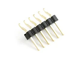 תמונה של מוצר מחבר שורה זכר - 1x6 שוכב - להלחמת SMD