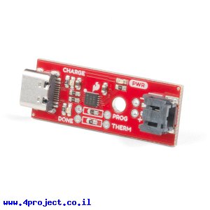 מטען סוללות LiPoly תא אחד פלוס - USB-C