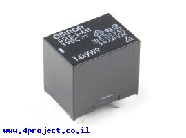 תמונה של מוצר ממסר SPDT אטום, 10A@250VAC/30VDC - סליל עד 3V