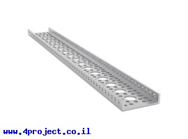 תמונה של מוצר פרופיל אלומיניום goBILDA נמוך סדרה 1121 - אורך 408 מ"מ, 16 חורים