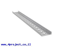 תמונה של מוצר פרופיל אלומיניום goBILDA נמוך סדרה 1121 - אורך 456 מ"מ, 18 חורים