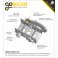 פרופיל אלומיניום goBILDA סדרה 1120 - אורך 408 מ"מ, 16 חורים