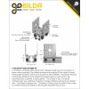 פרופיל אלומיניום goBILDA סדרה 1120 - אורך 360 מ"מ, 14 חורים