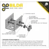 פרופיל אלומיניום goBILDA סדרה 1120 - אורך 360 מ"מ, 14 חורים