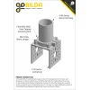 פרופיל אלומיניום goBILDA סדרה 1120 - אורך 312 מ"מ, 12 חורים