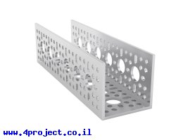 תמונה של מוצר פרופיל אלומיניום goBILDA סדרה 1120 - אורך 168 מ"מ, 6 חורים