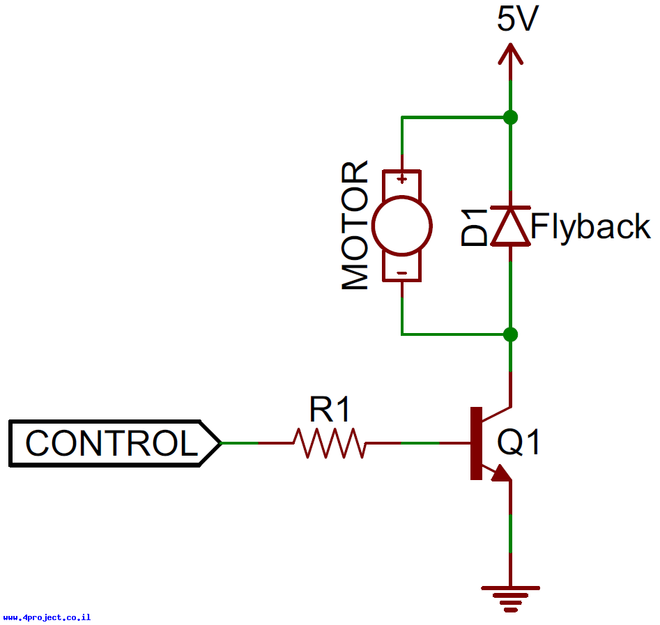 "מעגל עם דיודת Flyback"