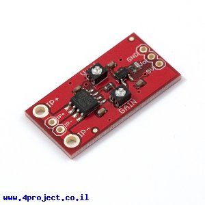חיישן זרם נמוך ACS712 עם הגברת יציאה