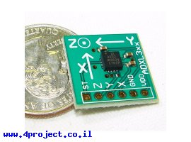 תמונה של מוצר חיישן תאוצה שני צירים +/-5g דגם ADXL320