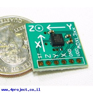 חיישן תאוצה שני צירים +/-5g דגם ADXL320