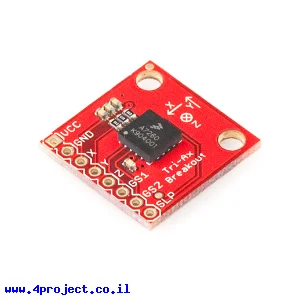 חיישן תאוצה שלושה צירים +/-6g דגם MMA7260Q