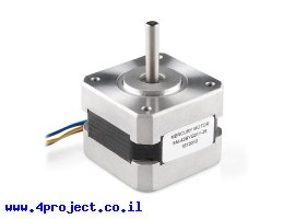 תמונה של מוצר מנוע צעד 200 צעדים, 42x42 מ"מ, 12V/330mA