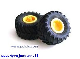 תמונה של מוצר גלגל 70096 Tamiya שטח - 50x30 מ"מ - ערכה של 2