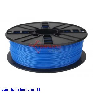 פלסטיק למדפסת תלת-מימד - כחול נאון - PLA 1.75mm