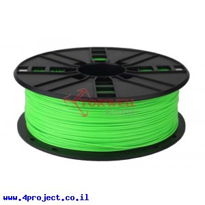 פלסטיק למדפסת תלת-מימד - ירוק נאון - PLA 1.75mm