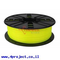 פלסטיק למדפסת תלת-מימד - צהוב נאון - PLA 1.75mm