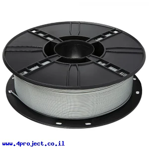 פלסטיק למדפסת תלת-מימד - אפור - PLA 1.75mm