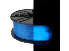 תמונה של מוצר פלסטיק למדפסת תלת-מימד - כחול זוהר בחושך - PLA 1.75mm