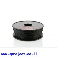 פלסטיק למדפסת תלת-מימד - שחור - PLA 3.0mm
