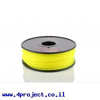 פלסטיק למדפסת תלת-מימד - צהוב נאון - PLA 3.0mm