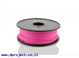 תמונה של מוצר פלסטיק למדפסת תלת-מימד - ורוד - PLA 3.0mm