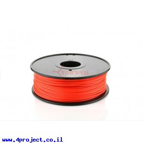 פלסטיק למדפסת תלת-מימד - אדום - PLA 3.0mm