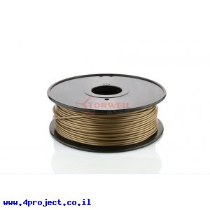 פלסטיק למדפסת תלת-מימד - חום בהיר - ABS 3.0mm