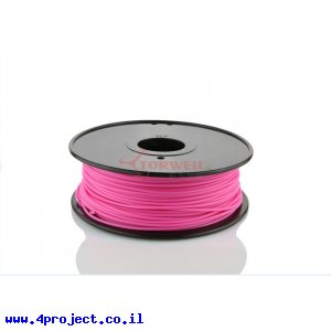 פלסטיק למדפסת תלת-מימד - ורוד - ABS 3.0mm