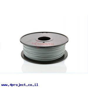 פלסטיק למדפסת תלת-מימד - כסף - ABS 3.0mm