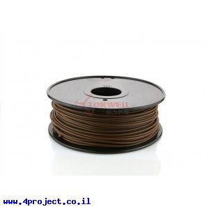 פלסטיק למדפסת תלת-מימד - חום כהה - ABS 3.0mm