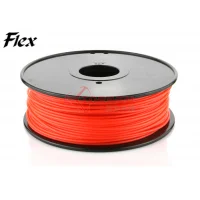 פלסטיק למדפסת תלת-מימד - אדום - גמיש 3.0mm