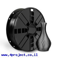 פלסטיק למדפסת תלת-מימד - שחור - PETG 1.75mm