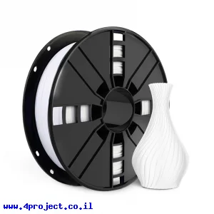 פלסטיק למדפסת תלת-מימד - לבן - PETG 1.75mm