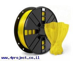 תמונה של מוצר פלסטיק למדפסת תלת-מימד - צהוב - PETG 1.75mm