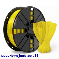 פלסטיק למדפסת תלת-מימד - צהוב - PETG 1.75mm