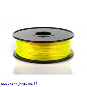 פלסטיק למדפסת תלת-מימד - צהוב - PETG 3.0mm