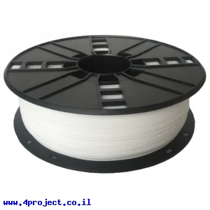 פלסטיק למדפסת תלת-מימד - לבן - Nylon 1.75mm